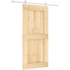 Slankios durys 95 x 210 cm Natūrali ir Balta