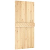 Slankios durys 95 x 210 cm Natūrali ir Balta