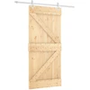 Slankios durys 95 x 210 cm Natūrali ir Balta