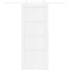 Slankios durys Balta 83 x 202 cm Pušies medienos masyvas