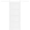 Slankios durys Balta 83 x 202 cm Pušies medienos masyvas