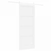 Slankios durys 83 x 202 cm Pušies medienos masyvas Balta
