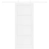 Slankios durys Balta 83 x 202 cm Pušies medienos masyvas