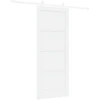 Slankios durys Balta 83 x 202 cm Pušies medienos masyvas