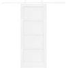 Slankios durys Balta 83 x 202 cm Pušies medienos masyvas