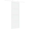Slankios durys Balta 83 x 232 cm Pušies medienos masyvas