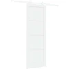 Slankios durys Balta 83 x 232 cm Pušies medienos masyvas