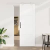 Slankios durys Balta 83 x 232 cm Pušies medienos masyvas