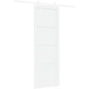 Slankios durys Balta 83 x 232 cm Pušies medienos masyvas