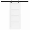 Slankios durys Balta ir juoda 83 x 202 cm