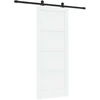 Slankios durys Balta ir juoda 83 x 202 cm