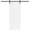 Slankios durys Balta ir juoda 83 x 202 cm