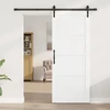 Slankios durys Balta ir juoda 83 x 202 cm