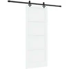Slankios durys Balta ir juoda 83 x 202 cm