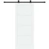 Slankios durys Balta ir juoda 83 x 202 cm