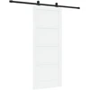 Slankios durys Balta ir juoda 83 x 202 cm