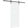 Slankios durys Balta ir juoda 83 x 202 cm