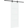 Slankios durys Balta ir juoda 83 x 232 cm
