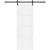 Slankios durys Balta ir juoda 83 x 232 cm