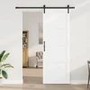 Slankios durys Balta ir juoda 83 x 232 cm