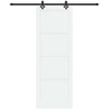Slankios durys Balta ir juoda 83 x 232 cm