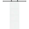 Slankios durys Balta ir juoda 83 x 232 cm