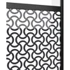 Stiklinės durys „Fretwork“ Juoda 102,5 x 2 x 205 cm Aliuminis