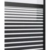 Stiklinės durys Dryžuotas Juoda 102,5 x 2 x 205 cm Aliuminis