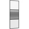 Stiklinės durys Dryžuotas Juoda 76 x 2 x 205 cm Aliuminis