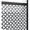 Stiklinės durys „Fretwork“ Juoda 90 x 2 x 205 cm Aliuminis