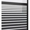 Stiklinės durys Dryžuotas Juoda 90 x 2 x 205 cm Aliuminis