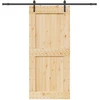 Slankios durys NARVIK 100 x 210 cm (213,5 cm) Natūrali ir juoda