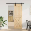 Slankios durys NARVIK 70 x 210 cm (152,5 cm) Natūrali ir juoda
