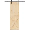 Slankios durys NARVIK 70 x 210 cm (152,5 cm) Natūrali ir juoda