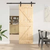 Slankios durys NARVIK 70 x 210 cm (152,5 cm) Natūrali ir juoda
