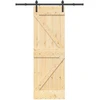 Slankios durys NARVIK 70 x 210 cm (152,5 cm) Natūrali ir juoda