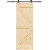 Slankios durys NARVIK 70 x 210 cm (152,5 cm) Natūrali ir juoda