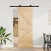 Slankios durys NARVIK 70 x 210 cm (152,5 cm) Natūrali ir juoda