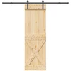 Slankios durys NARVIK 70 x 210 cm (213,5 cm) Natūrali ir juoda