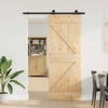 Slankios durys NARVIK 80 x 210 cm (152,5 cm) Natūrali ir juoda