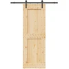 Slankios durys NARVIK 80 x 210 cm (152,5 cm) Natūrali ir juoda