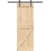 Slankios durys NARVIK 80 x 210 cm (152,5 cm) Natūrali ir juoda
