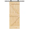Slankios durys NARVIK 80 x 210 cm (152,5 cm) Natūrali ir juoda