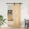 Slankios durys NARVIK 80 x 210 cm (152,5 cm) Natūrali ir juoda