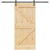 Slankios durys NARVIK 80 x 210 cm (213,5 cm) Natūrali ir juoda