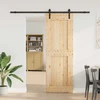 Slankios durys NARVIK 80 x 210 cm (213,5 cm) Natūrali ir juoda