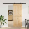 Slankios durys NARVIK 80 x 210 cm (213,5 cm) Natūrali ir juoda