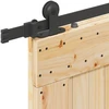 Slankios durys NARVIK 85 x 210 cm (213,5 cm) Natūrali ir juoda