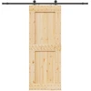 Slankios durys NARVIK 85 x 210 cm (213,5 cm) Natūrali ir juoda
