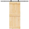 Slankios durys NARVIK 85 x 210 cm (213,5 cm) Natūrali ir juoda